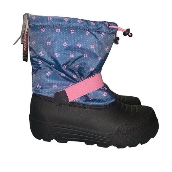 NWT And Box Northside Frosty Kids' Insulated Winter Boots In Navy Pink‎ Size 5 - Picture 1 of 10